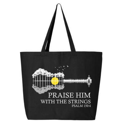 Praise Him With The Strings Christian Guitar Player 25L Jumbo Tote