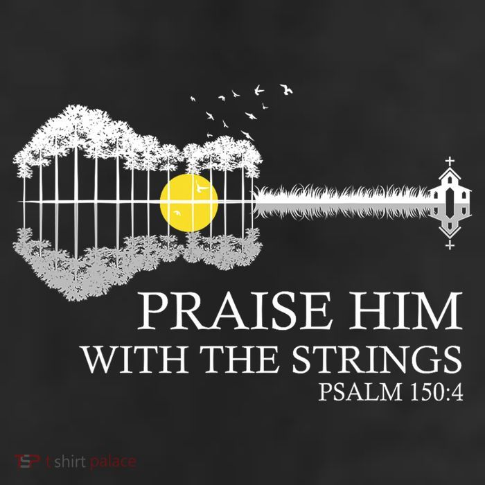Praise Him With The Strings Christian Guitar Player 25L Jumbo Tote