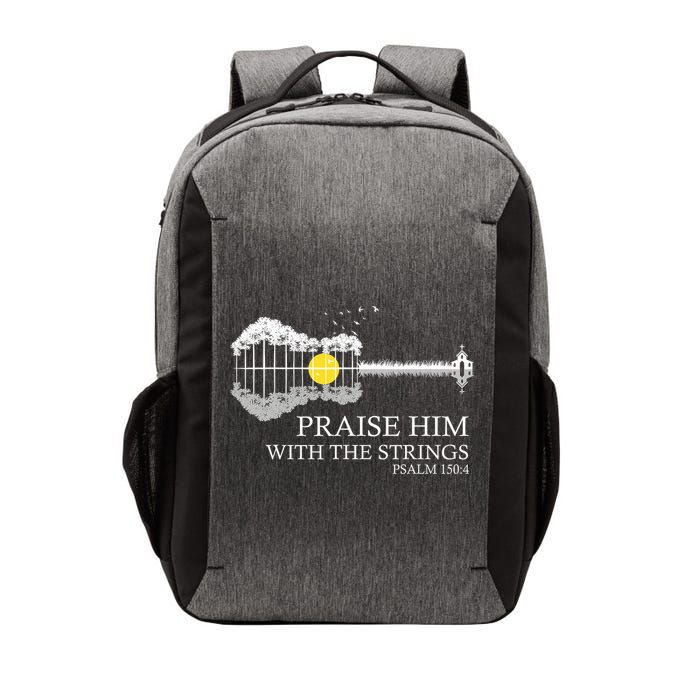 Praise Him With The Strings Christian Guitar Player Vector Backpack