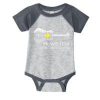 Praise Him With The Strings Christian Guitar Player Infant Baby Jersey Bodysuit