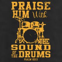 Praise Him With The Sound Of The Drums Psalm 150;3 Christian 15oz Campfire Ceramic Mug