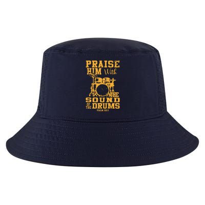 Praise Him With The Sound Of The Drums Psalm 150;3 Christian Cool Comfort Performance Bucket Hat