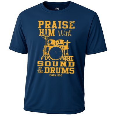 Praise Him With The Sound Of The Drums Psalm 150;3 Christian Performance Shirt