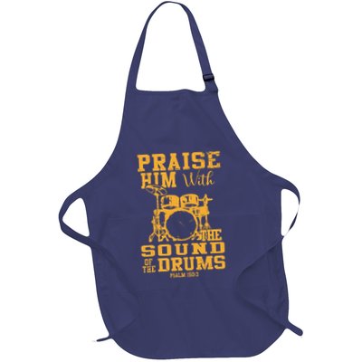 Praise Him With The Sound Of The Drums Psalm 150;3 Christian Apron