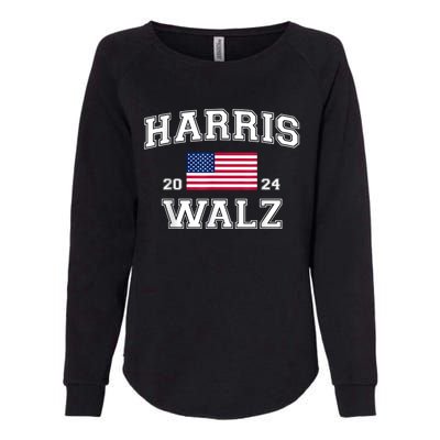 President Harris Walz 2024 Kamala Harris Tim Walz Vote Womens California Wash Sweatshirt