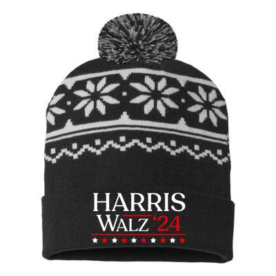 President Harris Walz 2024 Election Tim Kmala USA-Made Snowflake Beanie