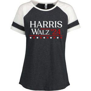 President Harris Walz 2024 Election Tim Kmala Enza Ladies Jersey Colorblock Tee