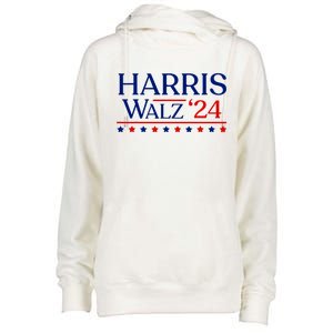 President Harris Walz 2024 Election Tim Kmala Womens Funnel Neck Pullover Hood