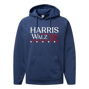 President Harris Walz 2024 Election Tim Kmala Performance Fleece Hoodie