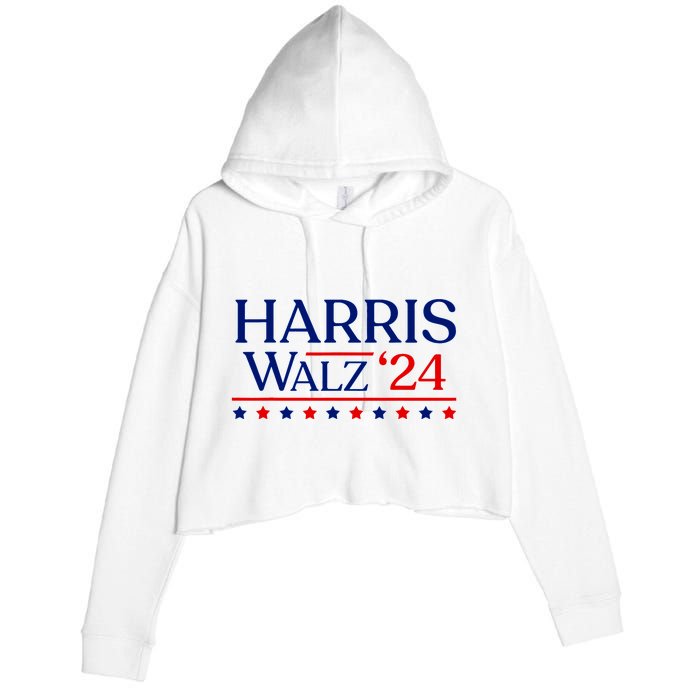 President Harris Walz 2024 Election Tim Kmala Crop Fleece Hoodie