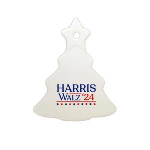 President Harris Walz 2024 Election Tim Kmala Ceramic Tree Ornament