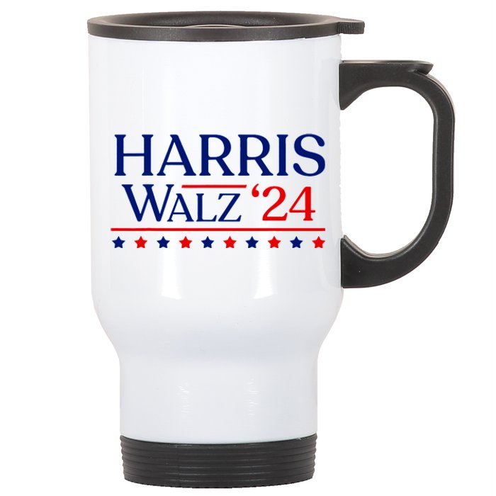 President Harris Walz 2024 Election Tim Kmala Stainless Steel Travel Mug