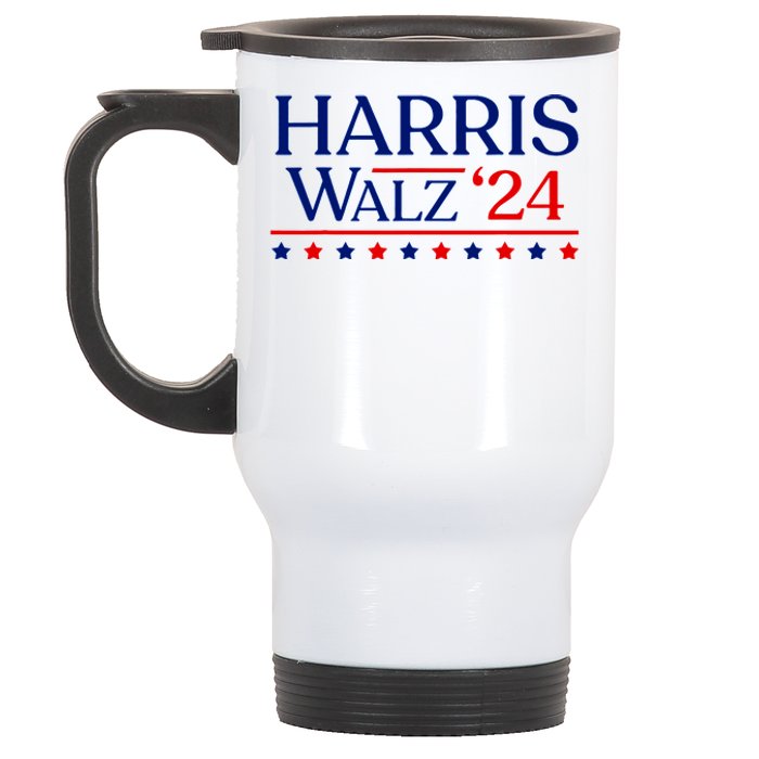 President Harris Walz 2024 Election Tim Kmala Stainless Steel Travel Mug