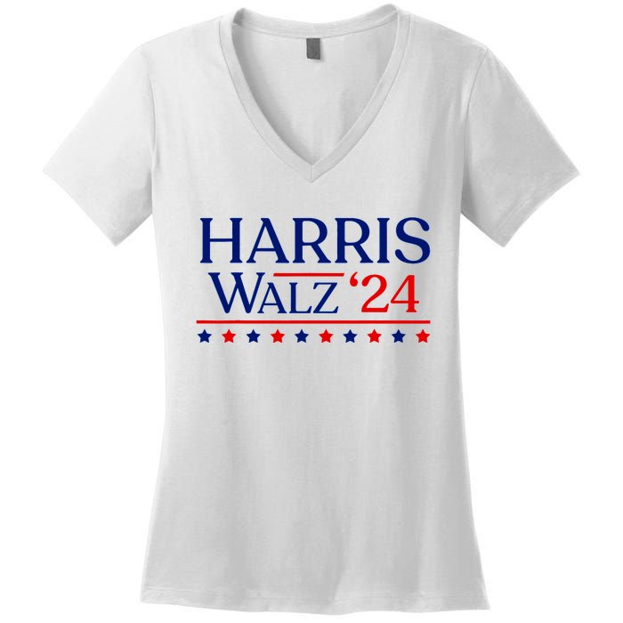 President Harris Walz 2024 Election Tim Kmala Women's V-Neck T-Shirt