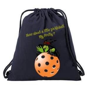 Pickleball Halloween Witch | Fun Pickleball | Great Pickleball Drawstring Bag