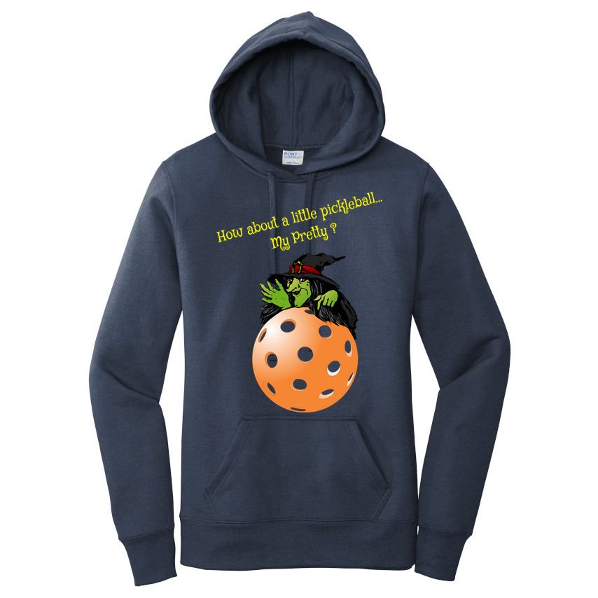 Pickleball Halloween Witch | Fun Pickleball | Great Pickleball Women's Pullover Hoodie