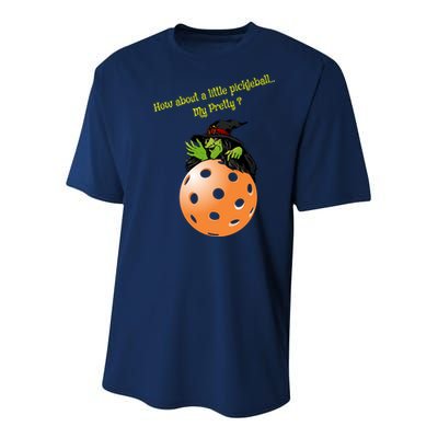 Pickleball Halloween Witch | Fun Pickleball | Great Pickleball Youth Performance Sprint T-Shirt