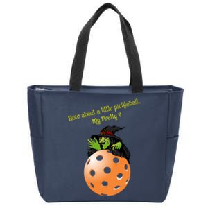 Pickleball Halloween Witch | Fun Pickleball | Great Pickleball Zip Tote Bag