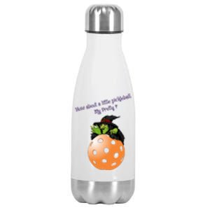 Pickleball Halloween Witch | Fun Pickleball | Great Pickleball Stainless Steel Insulated Water Bottle