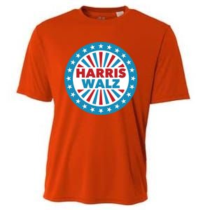 Patriotic Harris Walz Button Style Cool Gift Cooling Performance Crew T-Shirt