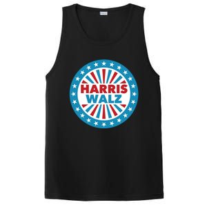 Patriotic Harris Walz Button Style Cool Gift PosiCharge Competitor Tank