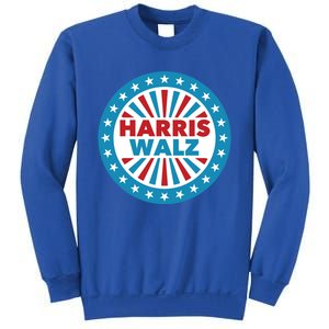 Patriotic Harris Walz Button Style Cool Gift Sweatshirt