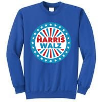 Patriotic Harris Walz Button Style Cool Gift Sweatshirt