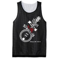 Praise Him With The Strings Banjo Player Bluegrass Mesh Reversible Basketball Jersey Tank