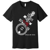 Praise Him With The Strings Banjo Player Bluegrass Premium T-Shirt