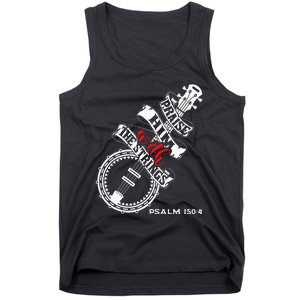 Praise Him With The Strings Banjo Player Bluegrass Tank Top