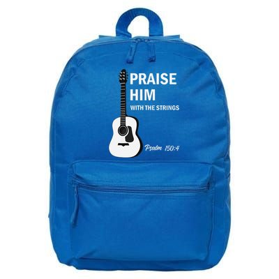 Praise Him With Strings Christian Guitar Psalm 1504 16 in Basic Backpack