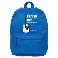 Praise Him With Strings Christian Guitar Psalm 1504 16 in Basic Backpack