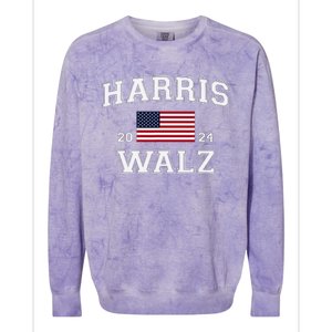 President Harris Walz 2024 Kamala Harris Tim Walz Vote Colorblast Crewneck Sweatshirt