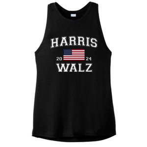 President Harris Walz 2024 Kamala Harris Tim Walz Vote Ladies PosiCharge Tri-Blend Wicking Tank