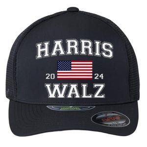 President Harris Walz 2024 Kamala Harris Tim Walz Vote Flexfit Unipanel Trucker Cap