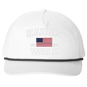 President Harris Walz 2024 Kamala Harris Tim Walz Vote Snapback Five-Panel Rope Hat