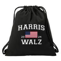 President Harris Walz 2024 Kamala Harris Tim Walz Vote Drawstring Bag