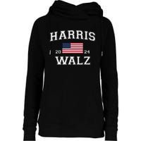 President Harris Walz 2024 Kamala Harris Tim Walz Vote Womens Funnel Neck Pullover Hood