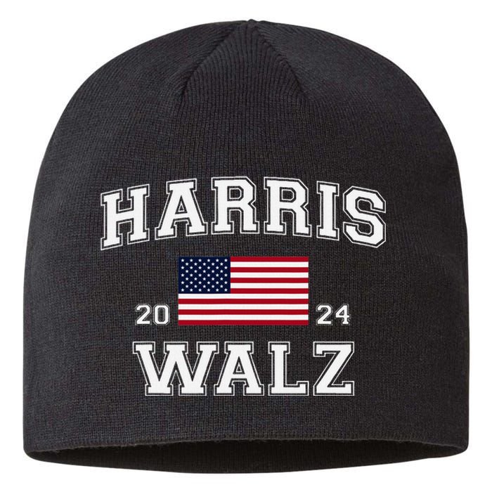 President Harris Walz 2024 Kamala Harris Tim Walz Vote Sustainable Beanie