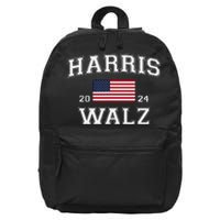 President Harris Walz 2024 Kamala Harris Tim Walz Vote 16 in Basic Backpack