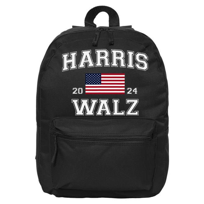 President Harris Walz 2024 Kamala Harris Tim Walz Vote 16 in Basic Backpack