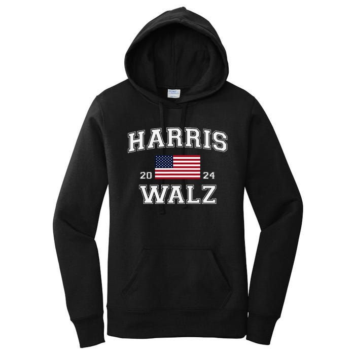 President Harris Walz 2024 Kamala Harris Tim Walz Vote Women's Pullover Hoodie