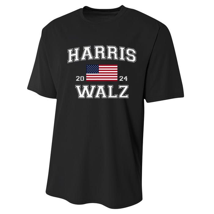 President Harris Walz 2024 Kamala Harris Tim Walz Vote Performance Sprint T-Shirt