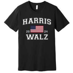 President Harris Walz 2024 Kamala Harris Tim Walz Vote Premium T-Shirt