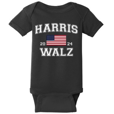 President Harris Walz 2024 Kamala Harris Tim Walz Vote Baby Bodysuit