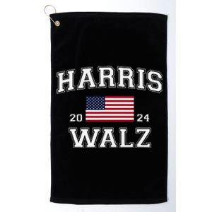 President Harris Walz 2024 Kamala Harris Tim Walz Vote Platinum Collection Golf Towel