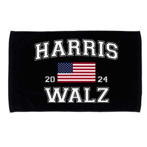 President Harris Walz 2024 Kamala Harris Tim Walz Vote Microfiber Hand Towel