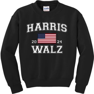 President Harris Walz 2024 Kamala Harris Tim Walz Vote Kids Sweatshirt