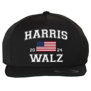 President Harris Walz 2024 Kamala Harris Tim Walz Vote Wool Snapback Cap