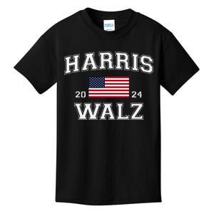 President Harris Walz 2024 Kamala Harris Tim Walz Vote Kids T-Shirt